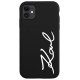 Karl Lagerfeld KLHCN61SKSVGK iPhone 11 / Xr 6.1" black/black hardcase Silicone Signature