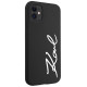 Karl Lagerfeld KLHCN61SKSVGK iPhone 11 / Xr 6.1" black/black hardcase Silicone Signature