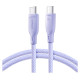 Joyroom Multi-Color Series S-A34 USB-C / USB-C PD 60W 1m Cable - Purple