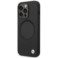 BMW BMHMP14XSILBK2 case for iPhone 14 Pro Max 6.7" - black Signature Liquid Silicone MagSafe