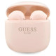 Guess Classic EST Logo TWS Bluetooth headphones + docking station - pink
