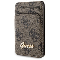 Guess Wallet Card Slot Stand GUWMSHG4SHW case - brown MagSafe 4G Classic Logo