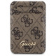 Guess Wallet Card Slot Stand GUWMSHG4SHW case - brown MagSafe 4G Classic Logo
