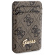 Guess Wallet Card Slot Stand GUWMSHG4SHW case - brown MagSafe 4G Classic Logo