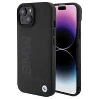 BMW MagSafe Leather Hot Stamp case for iPhone 15 Plus - black