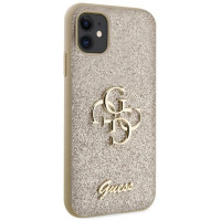 Guess GUHCN61HG4SGD case for iPhone 11 / Xr - gold Glitter Script Big 4G