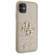 Guess GUHCN61HG4SGD case for iPhone 11 / Xr - gold Glitter Script Big 4G