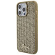 Guess Disco Metal Script case for iPhone 15 Pro Max - gold