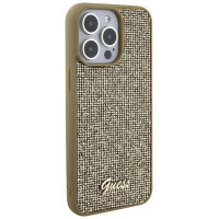 Guess Disco Metal Script case for iPhone 15 Pro Max - gold