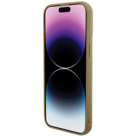 Guess Disco Metal Script case for iPhone 15 Pro Max - gold