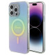 Guess IML Iridescent MagSafe case for iPhone 15 Pro - turquoise