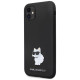 Karl Lagerfeld KLHCN61SMHCNPK case for iPhone 11 / Xr - black Silicone C Metal Pin