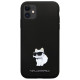 Karl Lagerfeld KLHCN61SMHCNPK case for iPhone 11 / Xr - black Silicone C Metal Pin