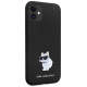 Karl Lagerfeld KLHCN61SMHCNPK case for iPhone 11 / Xr - black Silicone C Metal Pin