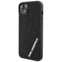 Karl Lagerfeld 3D Rubber Multi Logo case for iPhone 15 Plus - black