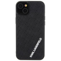 Karl Lagerfeld 3D Rubber Multi Logo case for iPhone 15 Plus - black