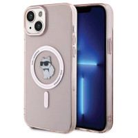 Karl Lagerfeld IML Choupette MagSafe case for iPhone 15 Plus - pink
