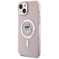 Karl Lagerfeld IML Choupette MagSafe case for iPhone 15 Plus - pink