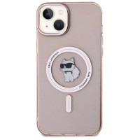Karl Lagerfeld IML Choupette MagSafe case for iPhone 15 Plus - pink
