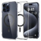 Spigen Ultra Hybrid Mag Case with MagSafe for iPhone 15 Pro - Gray