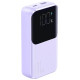 Joyroom JR-PBC06 mini power bank with built-in USB-C / Lightning cables 30W 10000mAh - purple