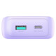 Joyroom JR-PBC06 mini power bank with built-in USB-C / Lightning cables 30W 10000mAh - purple