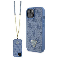 Guess GUHCP15SP4TDSCPB iPhone 15 6.1" blue/blue hardcase Crossbody 4G Metal Logo