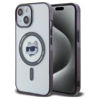Karl Lagerfeld KLHMP15MHCHNOTK iPhone 15 Plus 6.7" transparent hardcase IML Choupette`s Head MagSafe