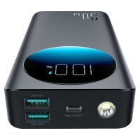 Joyroom JR-PBF03 30W 30000mAh powerbank + USB-A - USB-C cable 0.25m - black