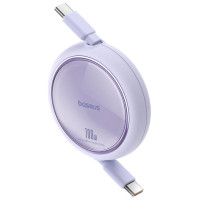 Baseus Free2Draw Mini USB-C - USB-C retractable cable 100W 1m - purple