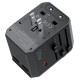 Choetech PD6041 USB-C USB-A PD 30W Travel Charger with 4 Plugs USA EU UK AU - Black