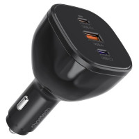 Choetech TC0024 car charger 160W 2x USB-C PD 3.1 1x USB-A - black