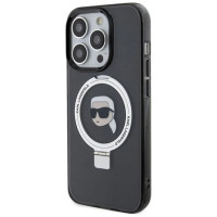 Karl Lagerfeld KLHMP15LHMRSKHK iPhone 15 Pro 6.1" black/black hardcase Ring Stand Karl Head MagSafe