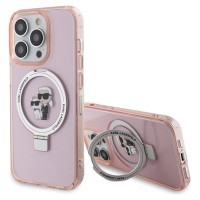 Karl Lagerfeld KLHMP15XHMRSKCP iPhone 15 Pro Max 6.7" pink/pink hardcase Ring Stand Karl&Choupette MagSafe