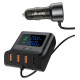 Acefast B11 138W USB-A USB-C Car Charger with 6 Ports - Black