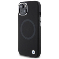 BMW Signature Liquid Silicone MagSafe case for iPhone 15 Plus - black