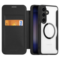 Dux Ducis Skin X Pro case for Samsung S24 with magnetic ring and flap - black