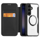 Dux Ducis Skin X Pro case for Samsung S24 with magnetic ring and flap - black