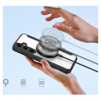 Dux Ducis Skin X Pro case for Samsung S24 with magnetic ring and flap - black