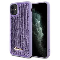 Guess Sequin Script Metal case for iPhone 11 / Xr - purple