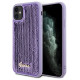 Guess Sequin Script Metal case for iPhone 11 / Xr - purple