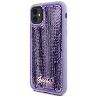 Guess Sequin Script Metal case for iPhone 11 / Xr - purple