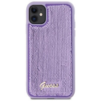 Guess Sequin Script Metal case for iPhone 11 / Xr - purple