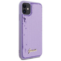 Guess Sequin Script Metal case for iPhone 11 / Xr - purple