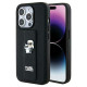 Karl Lagerfeld Gripstand Saffiano Karl&Choupette Pins case for iPhone 13 Pro / 13 - black