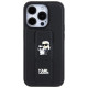 Karl Lagerfeld Gripstand Saffiano Karl&Choupette Pins case for iPhone 13 Pro / 13 - black