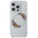 Guess IML Flowers Wreatch MagSafe case for iPhone 15 Pro - transparent
