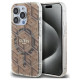 Guess IML GCube MagSafe case for iPhone 15 Pro Max - brown