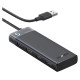 Ugreen CM653 HUB with 4 USB-A ports and USB-A power cable - black