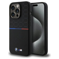 BMW M Silicone Pattern MagSafe case for iPhone 15 Pro - black
